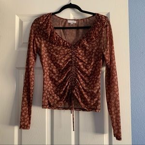 Sheer Floral Long Sleeve
